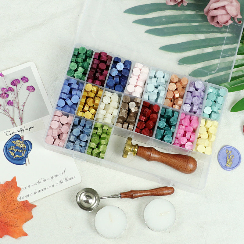 Wax seal kit tools and multicolor sealing beads