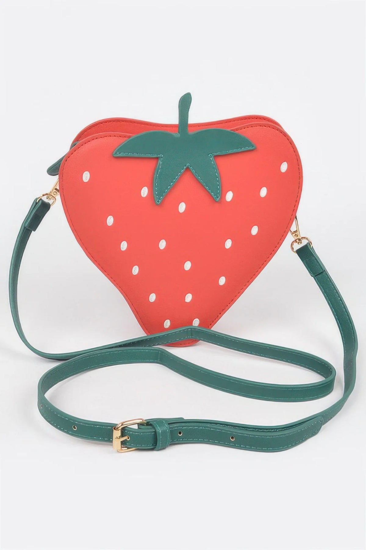 Faux Suede Strawberry Novelty Bag