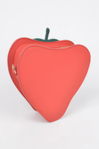 Faux Suede Strawberry Novelty Bag